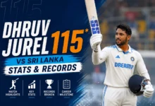 Dhruv Jurel 115 vs Sri Lanka Stats & Records.