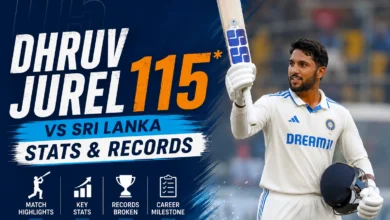 Dhruv Jurel 115 vs Sri Lanka Stats & Records.